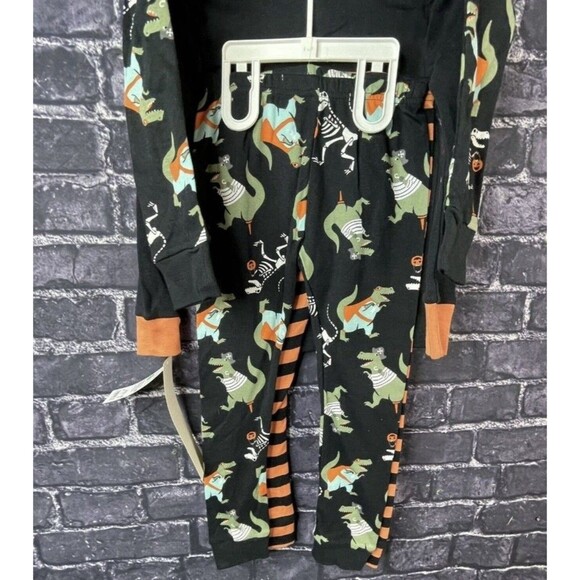 Carter's 4 Piece Glow in the Dark Dinosaur T-Rex Halloween Pajama Set 18 Months - Picture 6 of 9